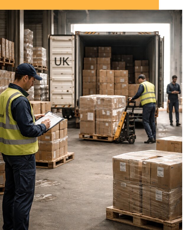 Доставка грузов из Великобритании с таможенным оформлением от 13024