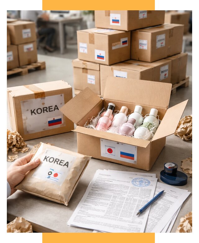 Доставка косметики из Кореи от 8856 р. под ключ | СетСервис-Ркт