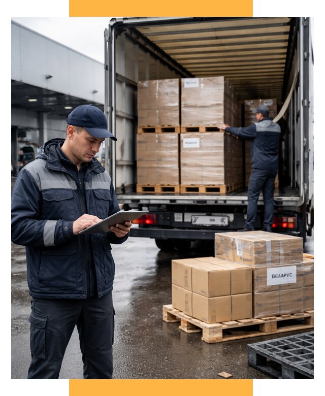 Доставка грузов из Беларуси от 15629 р. логистика СетСервис-Ркт