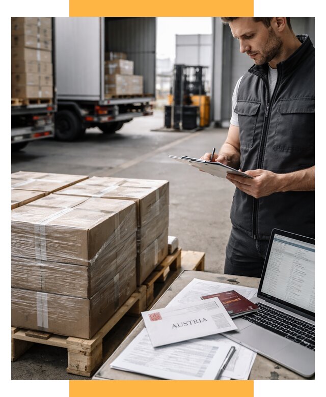 Доставка в Австрию от 67724 р. Логистика и экспорт СетСервис-Ркт