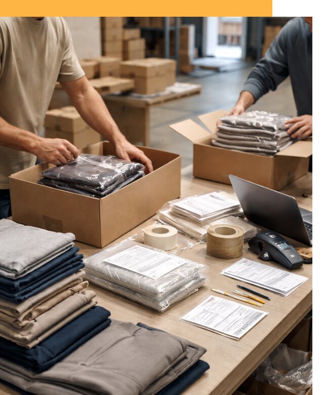 Перевозка одежды по миру от 7814 руб. с таможенным оформлением