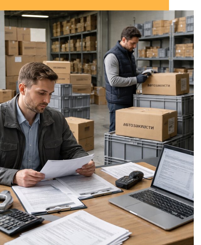 Таможенное оформление автозапчастей по выгодным тарифам от 8856